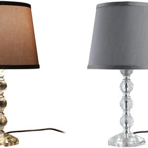 HOMCOM Crystal Glass Bedside Table Lamp