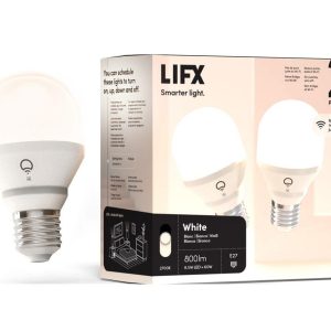 LIFX White Smart LED Light Bulb - E27, Pack of 2