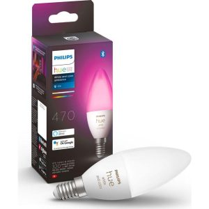 Philips Hue White & Colour Ambiance Bluetooth LED Bulb E14