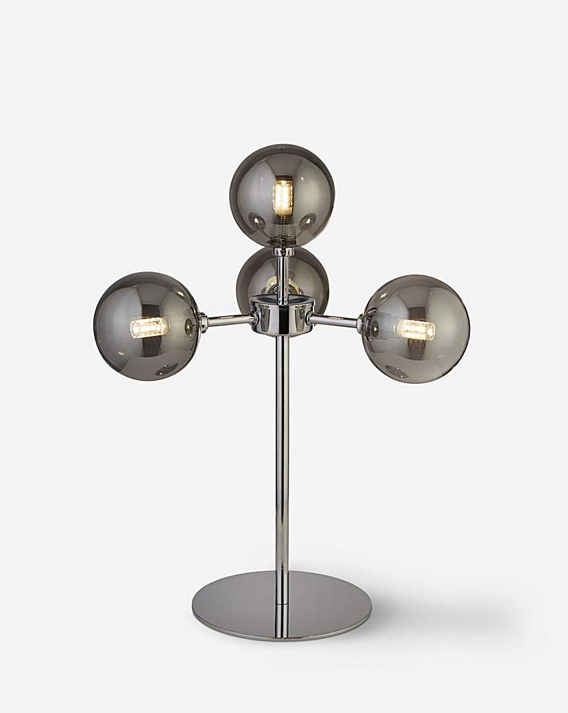 3 Light Chrome Table Lamp