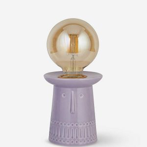 Face Base Lamp With Bulb