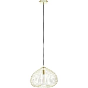 INTERIORS by Premier Lavis 1 Bulb Pendant Ceiling Light - Gold