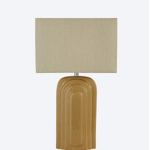 Art Deco Pattern Ceramic Table Lamp