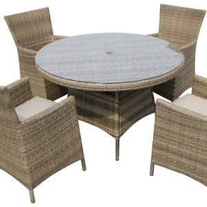 The Westbury 4 Seater Set With Round Table