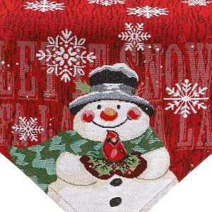 Christmas Embroidered Snowman Table Runner Set - 3 Options