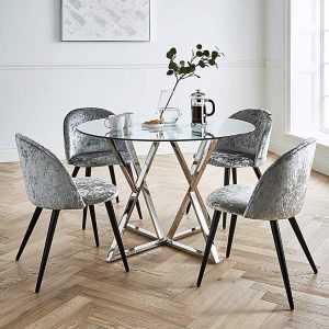Estelle Table with 4 Palazzo Chairs