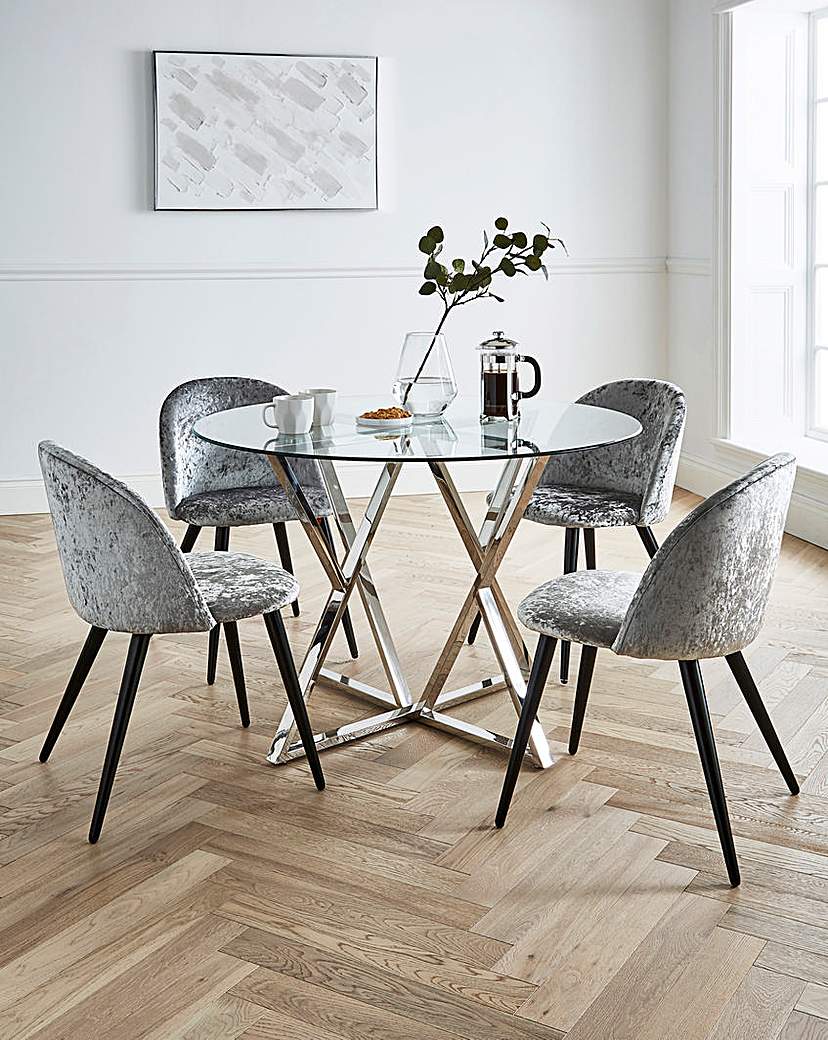 Estelle Table with 4 Palazzo Chairs